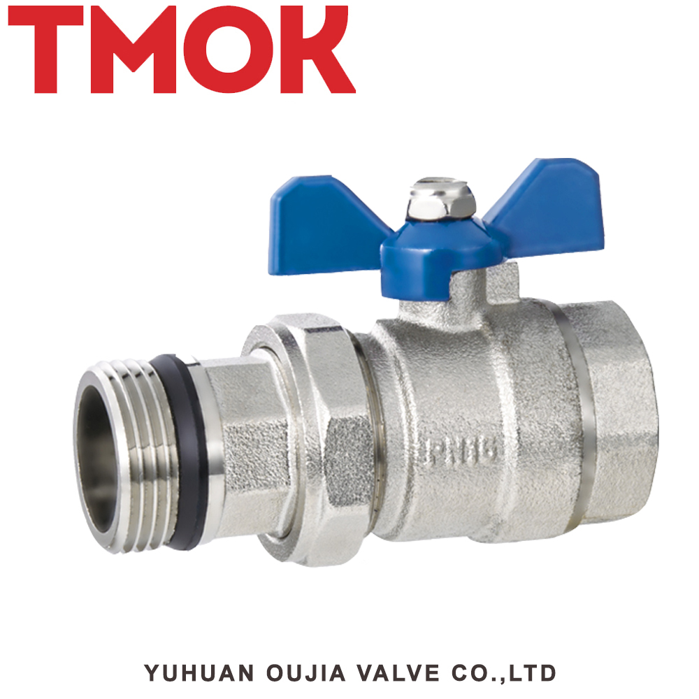 Chrome Plated Surface Polish Solenoid Ppr Double Union Ball Valve