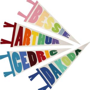 Wholesale Bright Color Felt Pennant Banner , Polyester 1mm Kids Room Banner from china suppliers