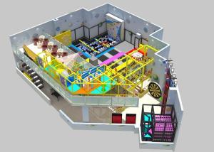 Wholesale Indoor Training Trampoline Park Playground Commercial With Ninja Course from china suppliers