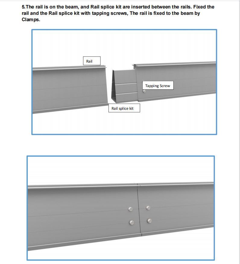 Sliver or Customization AL6005-T5 Solar Carport with Panels Parking Racking Structure