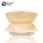 Corn starch 900ml takeaway biodegradable microwave food container plastic