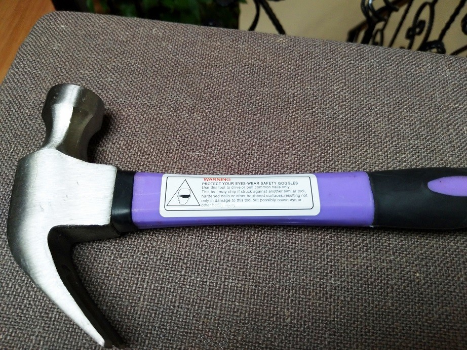 American Type Steel hand claw hammer with plastic handle (XL0008)