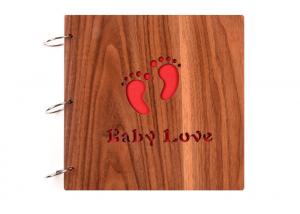 Wholesale Wood Made Baby Keepsake Box Photo Album , Milestone Stickers Baby Shower Gift from china suppliers