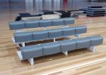 Portable Aluminum Bleachers With Blow-Molded Plastic Bench Seat
