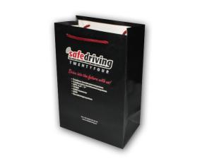 Wholesale Black Color Custom Printing Paper Bags With Handle , Paper Shopping Bags from china suppliers