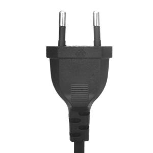 Wholesale High Quality 2 pin 250v eu electricalac Power Cable Polarized 250V Europe tv vde approved dryer power cords 2 Pin Plug from china suppliers