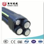 Twisted Overhead Aerial Bundled Cable 2 Core Or 4 Core , Lv Abc Cable