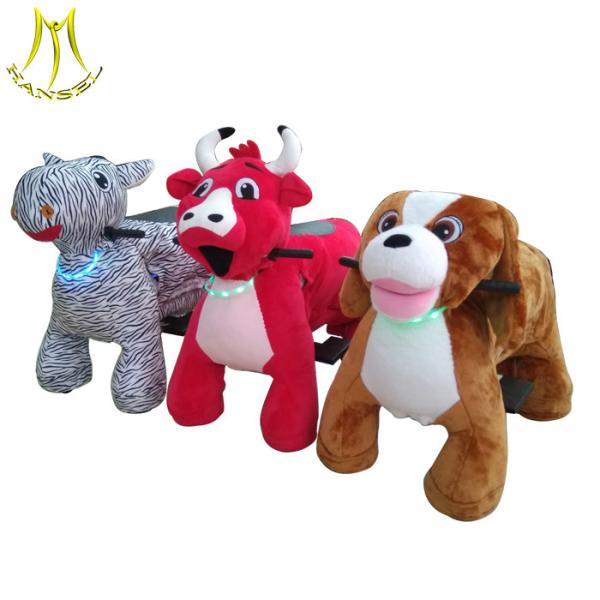 Hansel kids scooters new fair rides stuffed ride on zebra for kids & adult on