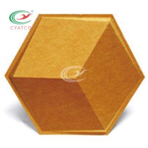 Wholesale 3D Lightweight Hexagon Sound Tiles , Odorless Hexagonal Acoustic Wall Panels from china suppliers