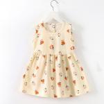 Summer Children Princess Cotton Silk Dress Thin Nightdress Off Shoulder