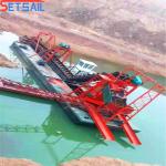 Chain Bucket River Mining Gold and Diamond Dredger with 5.5kw-50kw Drum Screen