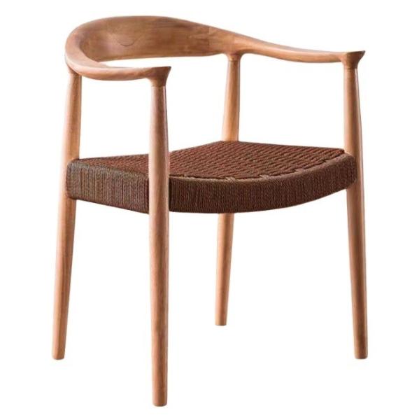 Enhance Your Dining Experience with Nordic Design Style Solid Wood Woven Cord