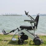 CE Fold Up Motorized Wheelchair 150W*2 For Handicapped