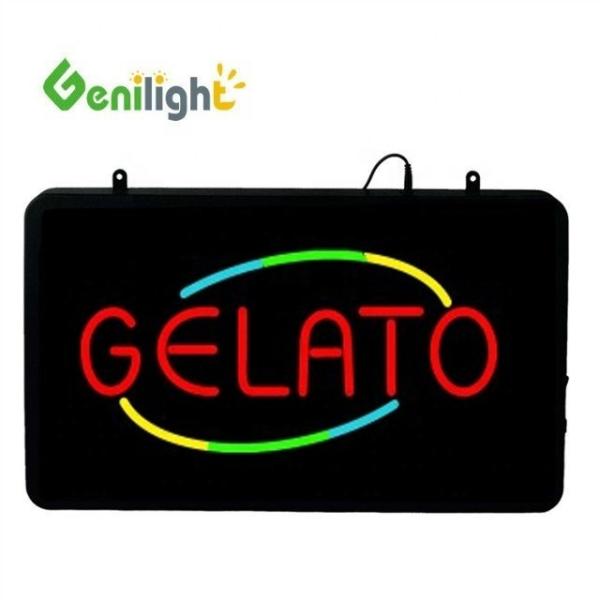 22*13inch RGB Color Depth Genilight GELATO Advertising Light Boxes for Ice Cream