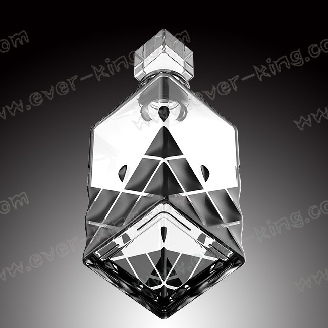 Crystal White Flint Cognac Glass Bottle 750ML For Luxury Liquor And Spirit