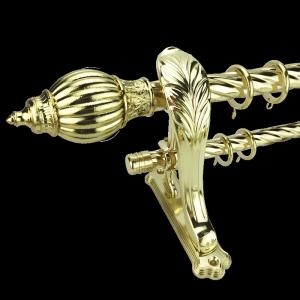 Wholesale 0.5MM Window Curtain Rods Contracted Brass Zinc Alloy Finial from china suppliers