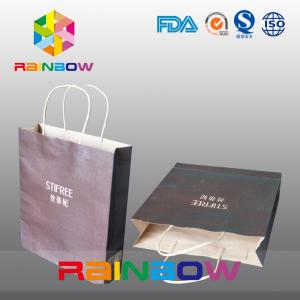 Wholesale Printed Customized Paper Bags Gift Packaging Brown Shopping Kraft Paper Bag For Clothes from china suppliers