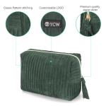 Travel Custom Cosmetic Bag Velvet Makeup Pouch Small 10.2X4.7X6.3"