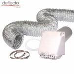 4'' 100mm Air Vent Kit / Flexible Aluminum Foil Duct For Ventilation