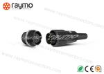 Black 2 – 24 Contacts Male Speaker Connectors PA66 Shell Solder Termination