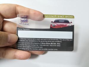 Wholesale Transparent Plastic Business Cards Silkscreen Printing Size 85.6*54mm from china suppliers