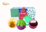 Promotion Gift Girls Bath Bomb Set , Pretty Bath Bombs For Body Relaxing