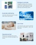 Air Source Household Heat Pump 7KW Coated Metal Works With Water Pump Residentia