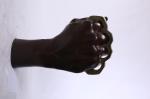 Patina Knuckle hand bronze sculpture for American art studios ,China bronze