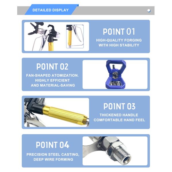Portable Airless Paint Gun High Pressure Automotive Panting Airless Spray Gun