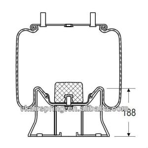Wholesale W01-M58-6289 Air Bellow 1R12-703 Rubber Air Suspension System/ Truck Air Spring CF GOMMA 1T323-40 Air Bags from china suppliers