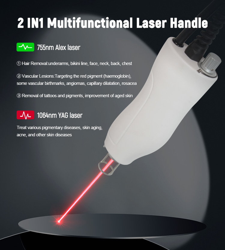 100J/Cm2 Fiber Laser Alexandrite Laser Machine For Blood Vessels Removal