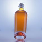 750ml Glass Liquor Bottle with Cork Stopper and Custom Cap Body Material Glass