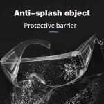 Outdoor Transparent Wide Vision Sport Safety Goggles Clear Polycarbonate frame