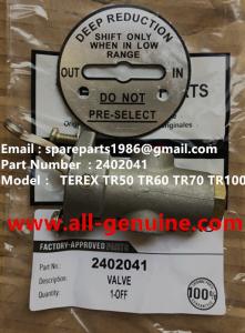 Wholesale TEREX 2402041 VALVE DRY MINING NHL DUMP TRUCK TR35 TR50 TR60 TR100 3305B 3305F 3303 3307 TR45 TR70 MT4400 CUMMINS from china suppliers