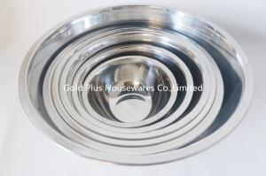 Wholesale 14cm Serving preservation deep mixing bowl stainless steel washing basin natural color small salad bowl from china suppliers