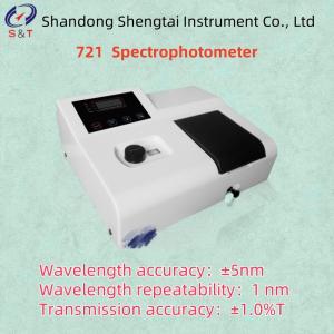 Wholesale Wavelength accuracy ± 5nm laboratory grain and oil 721 spectrophotometer Bandwidth 5nm from china suppliers