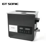 Black Industrial Ultrasonic Cleaner 9L 200 Watt Digital Touch Panel With Drain