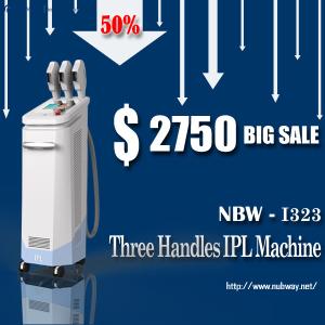 Wholesale Popular seller!!! 50% discounts off! 3 handles multifunctional IPL pigment removal device from china suppliers