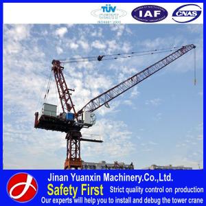 Wholesale Good quality 10t QTD125 self raising luffing jib crane from china suppliers