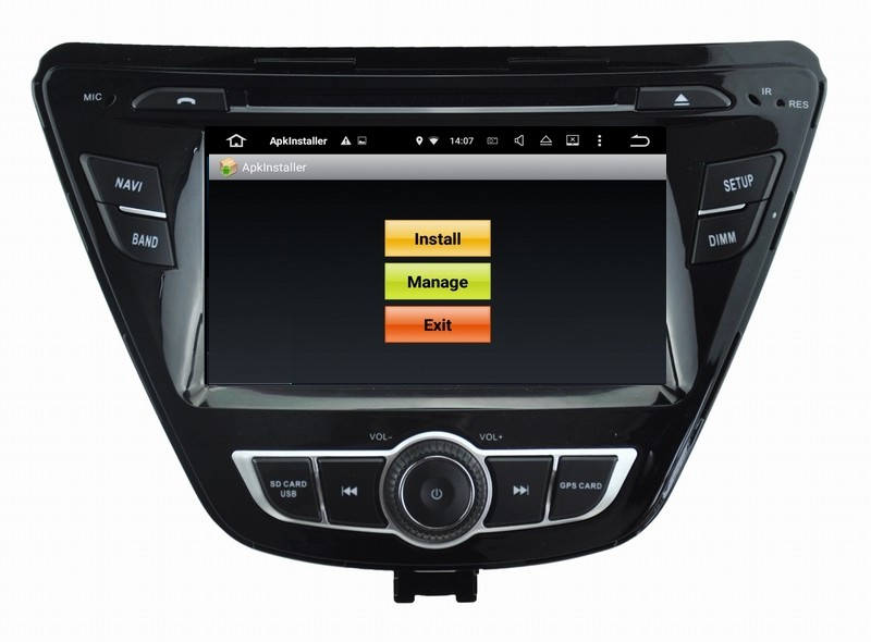 Ouchuangbo 7 inch digital screen radio player android 7.1 for Hyundai Elantra 2014 support DDR3 2GB mirror link 3g wifi