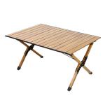 Imitation Wood Aluminum Alloy Outdoor Garden Table Customized Logo