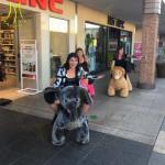 Hansel amusement park motorized animal baby toy ride on walking animals