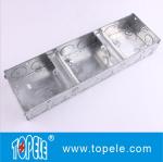 25mm,35mm Steel BS4568 GI Box / Terminal One Gang GI Box, Electrical Boxes And