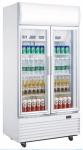 Portable Fan Cooling Display Fridge,Beverage Cooler With 610L Large Storage