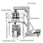 Electric VFFS Peanut Coffee Bean Granule Packing Machine
