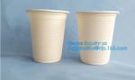Disposable Bagasse Pulp Biodegradable Ice Cream Corn Starch Bowl Packaging For