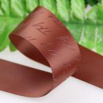 Thick Plate Plastisol Printed Satin Ribbon Durable For Fragrance Packaging