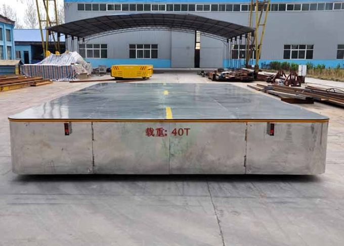 15t Electric Steel Coil Transfer Cart Running on Cement Floor