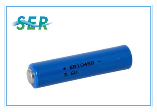 Non Rechargeable 3.6V Li SOCL2 Battery AAA Size ER10450 For Utility Meter / GPS