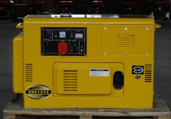 Output 12V 8.3A Sound Proof 10Kva Silent Diesel Generator KDE12T3 Low Oil Alarm